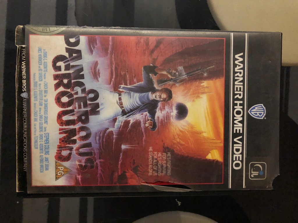 VHS On dangerous Ground aka. Choke Canyon UNIKAT