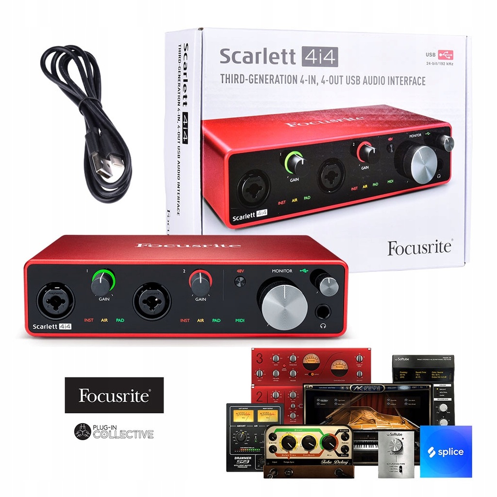 Interfejs audio Focusrite Scarlett 4i4 3Gen