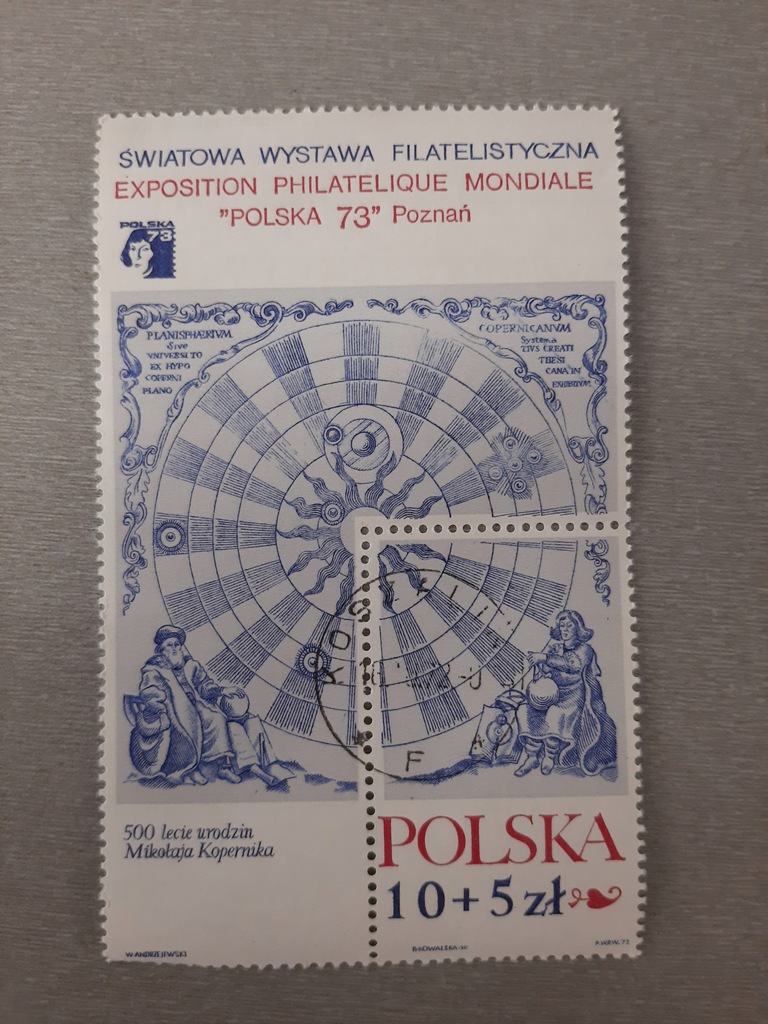 Polski Znaczek Pocztowy ŚWIATOWA WYSTAWA FILATELISTYCZNA 73 POZNAŃ BLOK