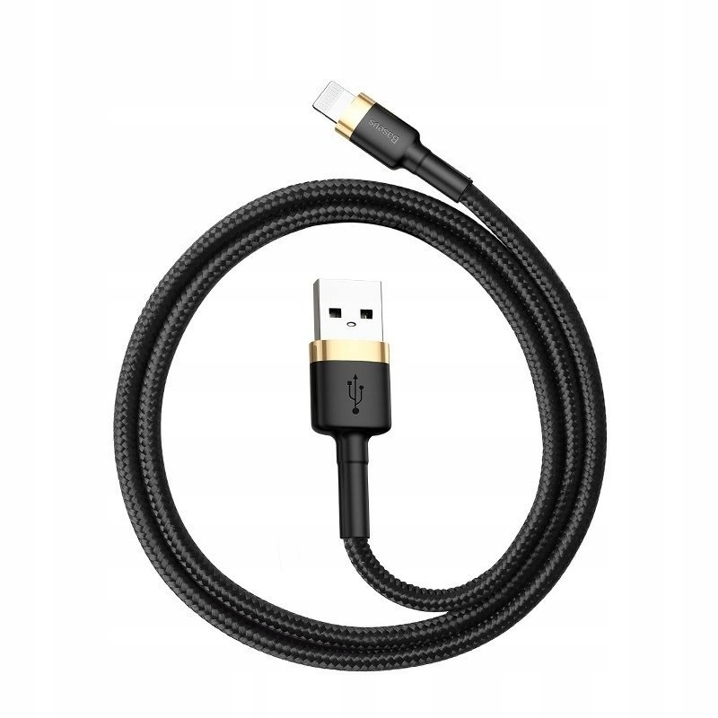 Kabel USB Lightning Baseus Cafule 2.4A 0,5m (złoto