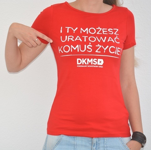 KOSZULKA DAMSKA ROZM. S - FUNDACJA DKMS