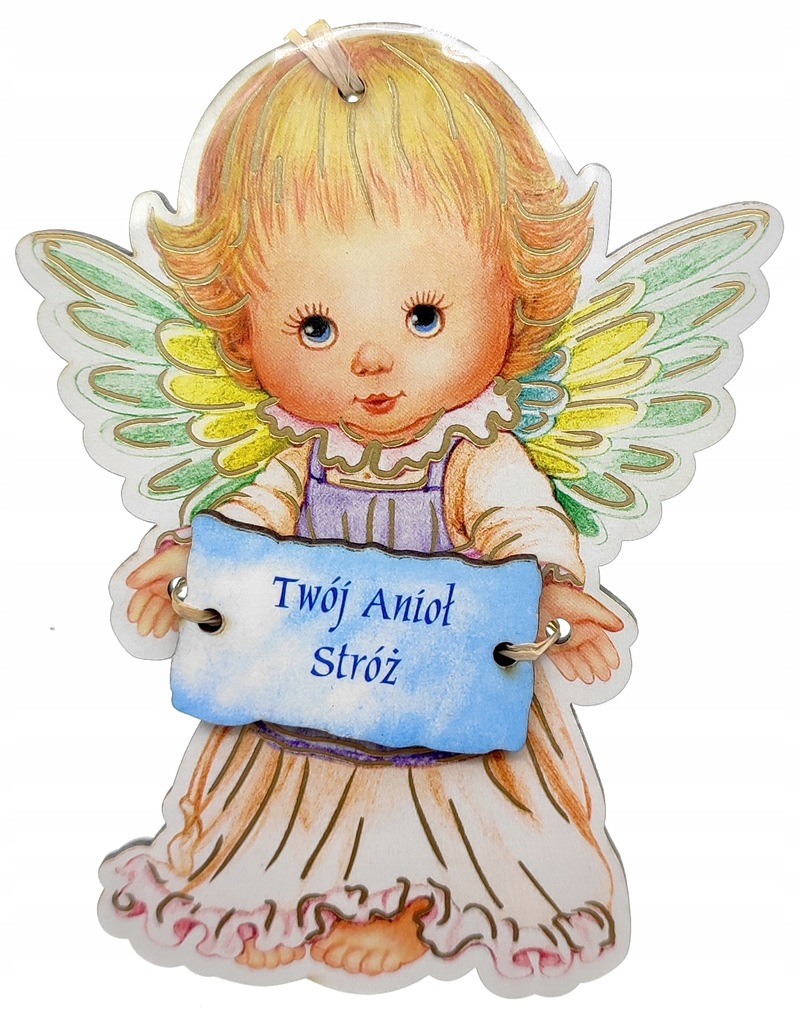 Aniołek zawieszka dziewczynka - Twój Anioł Stróż