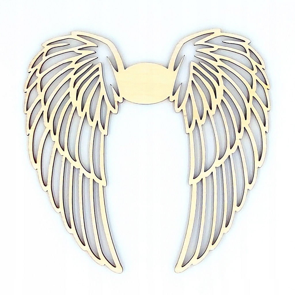 Skrzydła skrzydełka anioła drewniane 3 sztuki 10cm
