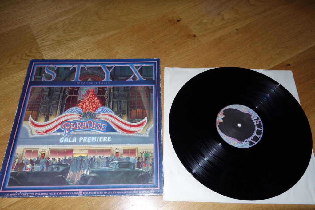 Styx - Paradise Theatre - EX, Laser Etching