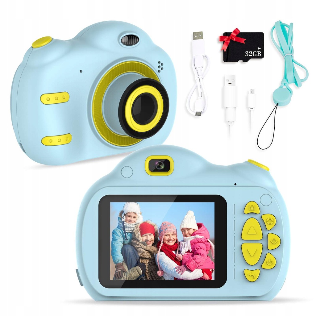 Aparat dziecięcy RAYROW - aparat cyfrowy dla dzieci 1080P HD 18 MP