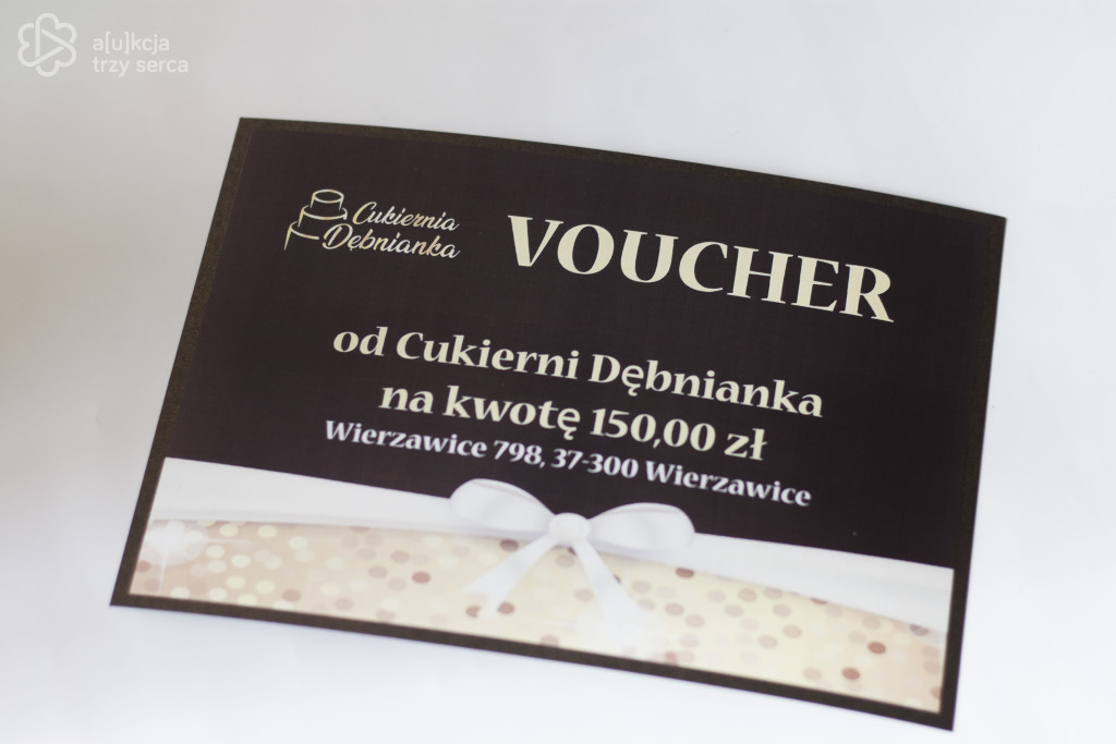 VOUCHER NA KWOTĘ 150 ZŁ do Cukiernii Dębnianka