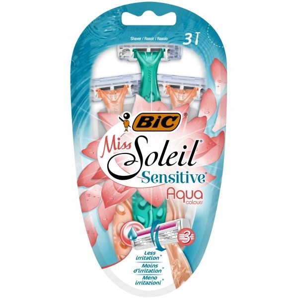 Bic Miss Soleil Sensitive Aqua Maszynki 3szt