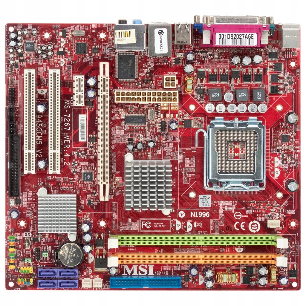 MSI MS-7267 VER:4.2 945GCM5-F V2 SOCKET 775 DDR2 PCIe PCI mATX