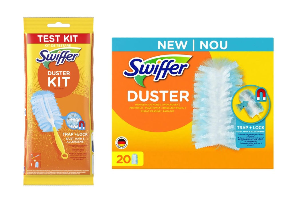 SWIFFER DUSTER MIOTEŁKA 1+1+20 ZBIERA KURZ KOKPITU