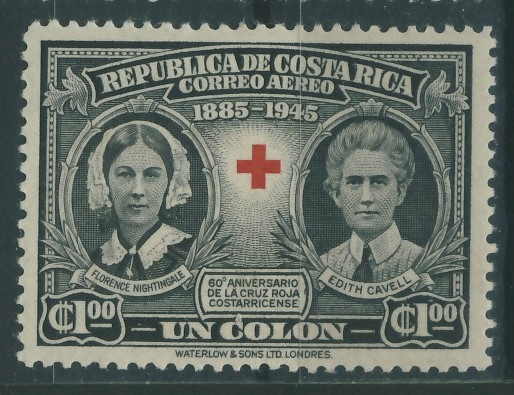 Costa Rica 1 colon - 1945 r. Czerwony Krzyż