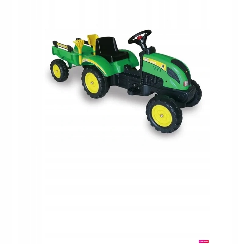 Traktor Branson z Przyczepą Zielony Pedały 135 cm
