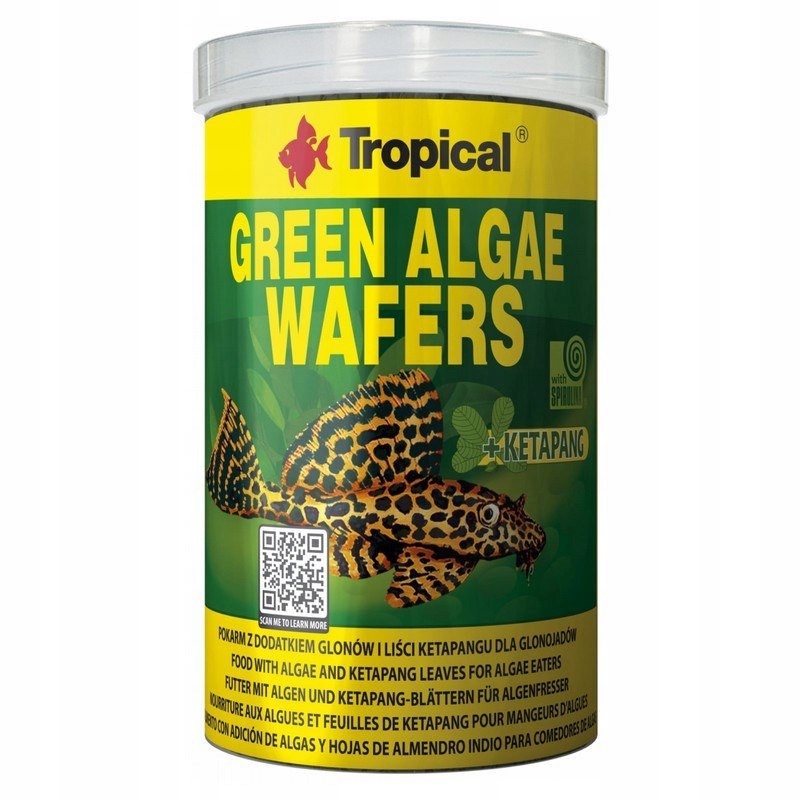 TROPICAL GREEN ALGAE WAFERS 250ML/113G