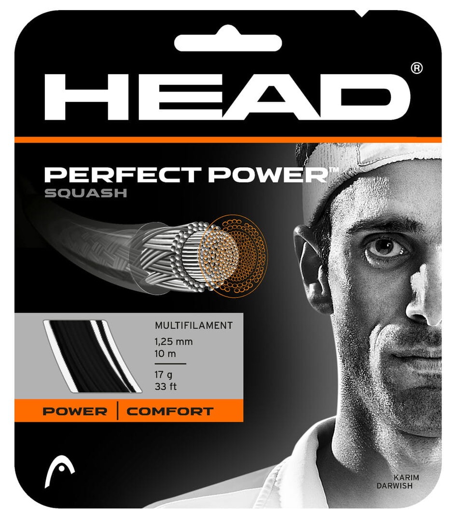 Naciąg do squasha HEAD Perfect Power 1,25mm