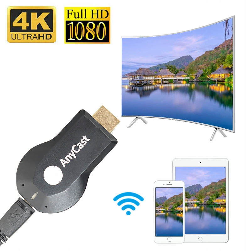 Anycast Tv Stick 1080P M4 Dongle Tv bezprzewodowy
