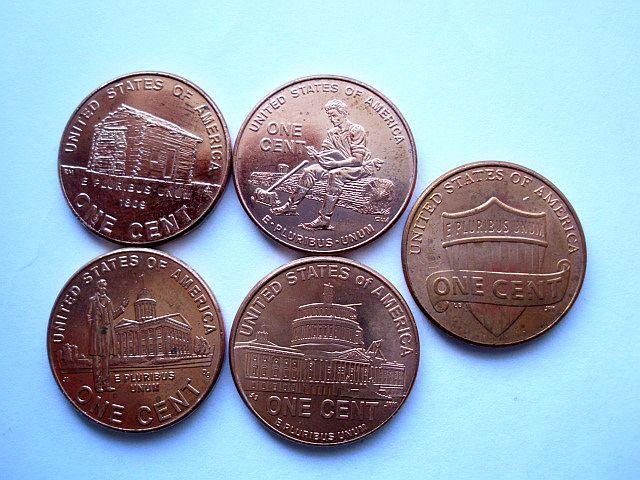 5 x One Cent USA