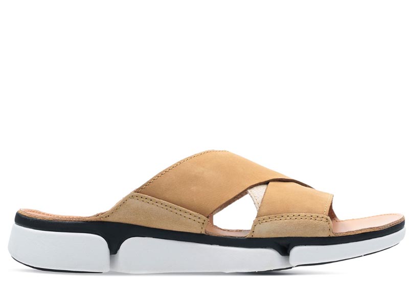 Klapki Clarks Tri Cove Cross brąz (261395627) 46