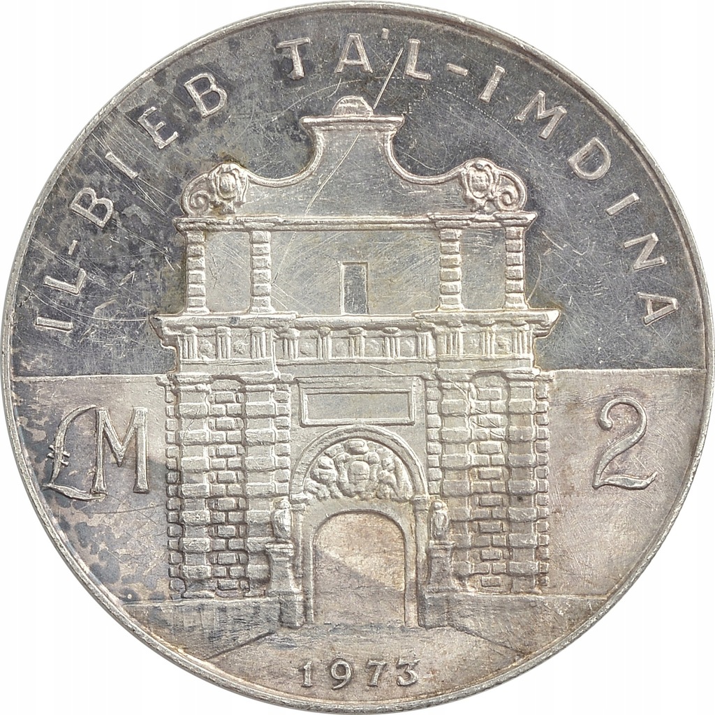 12.MALTA, 2 FUNTY 1973 BRAMA TAL - IMDINA