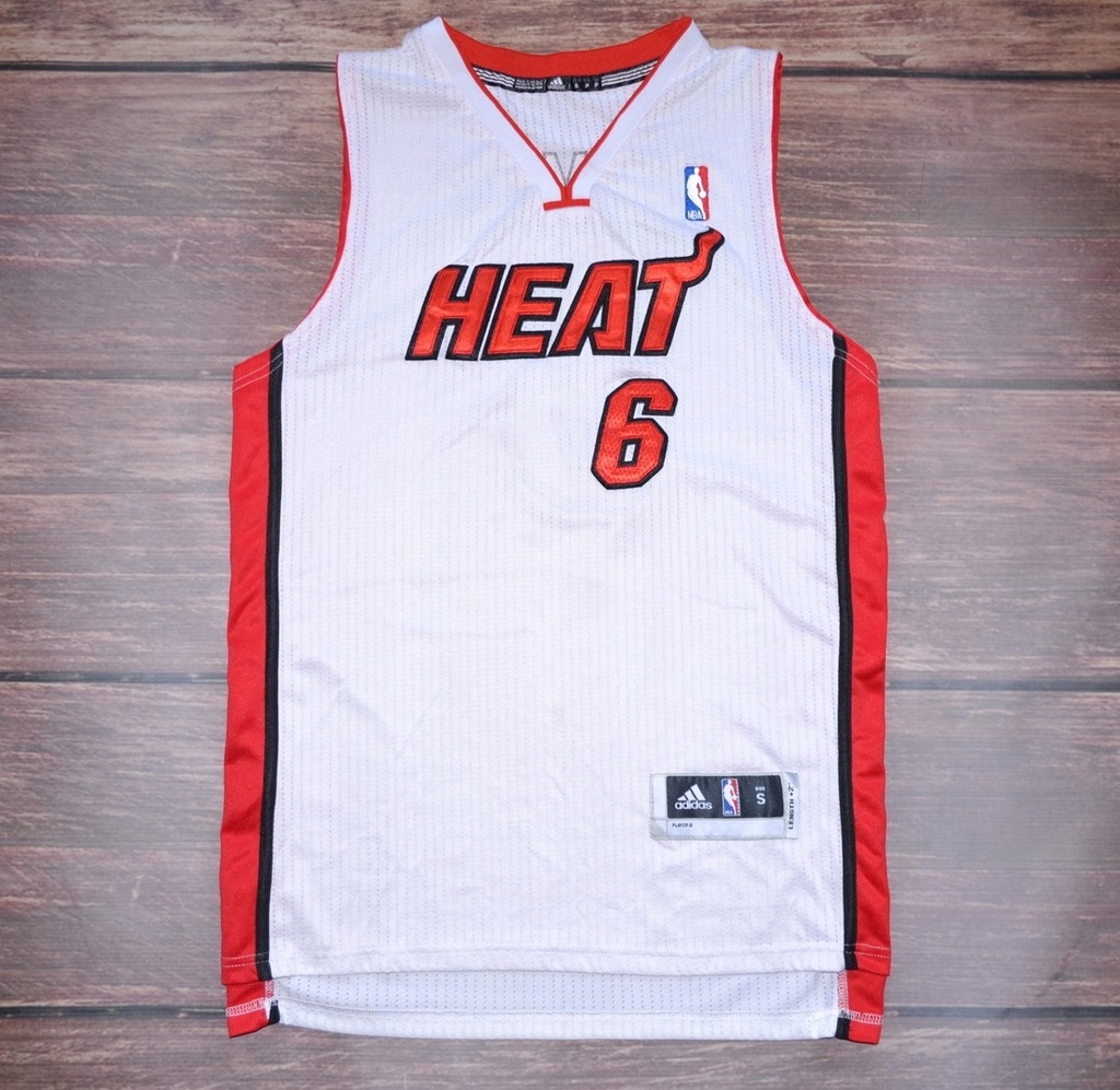 Купить ФУТБОЛКА ADIDAS MIAMI HEAT 6 JAMES NBA IDEAL S L+2: отзывы, фото, характеристики в интерне-магазине Aredi.ru