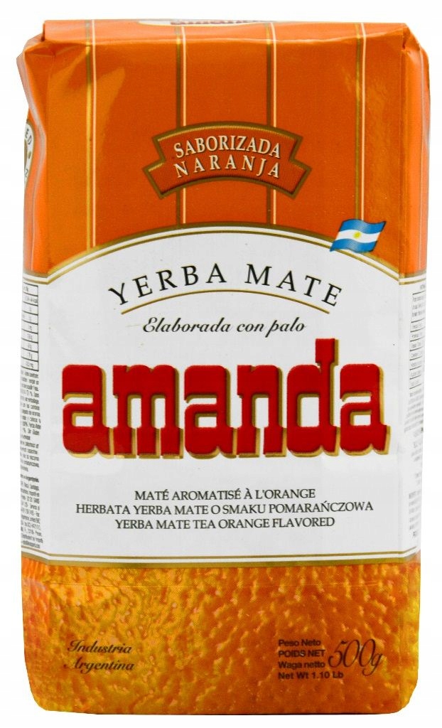 YERBA MATE AMANDA 0,5KG POMARAŃCZOWA