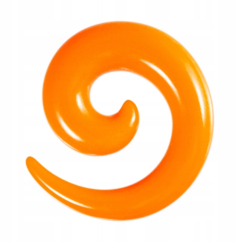 AKRYLOWY ROZPYCHACZ SPIRALA POMARAŃCZOWA 6 mm