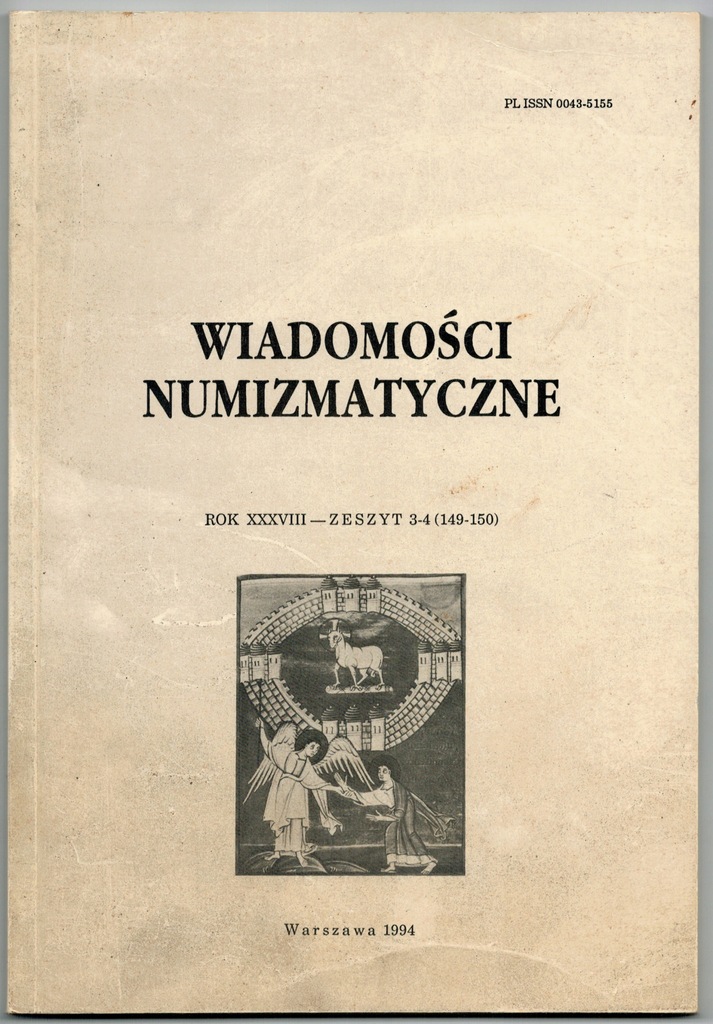 Wiadomości numizmatyczne XXXVIII Zeszyt3-4 149-150