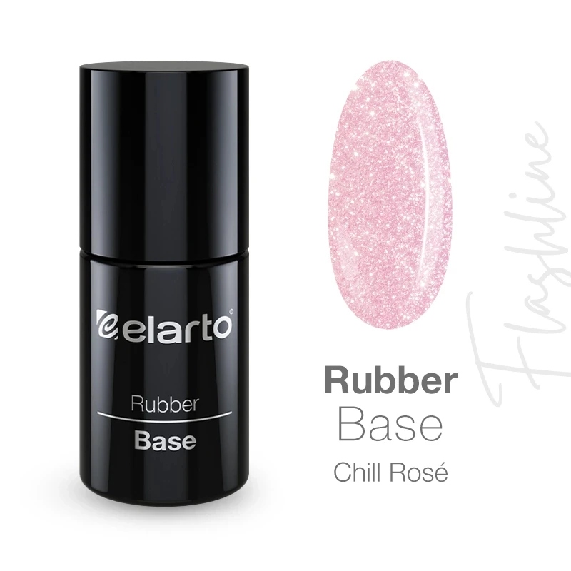 Baza hybrydowa Elarto Rubber Base Flashline Chill Rosé 15 ml