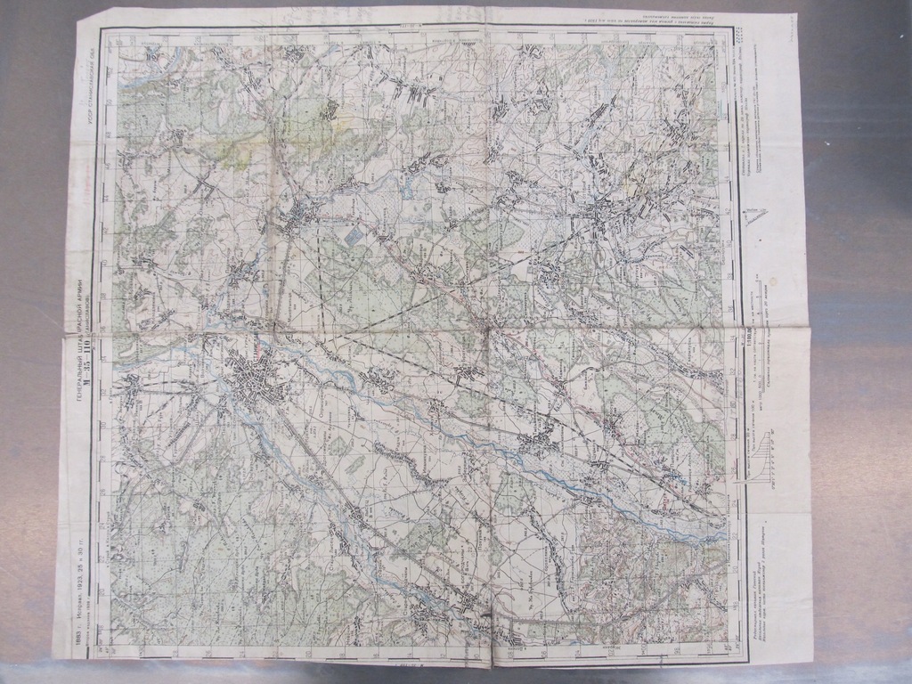 Mapa sztabowa rosyjska 1923 r. (M3) okręg Tarnów