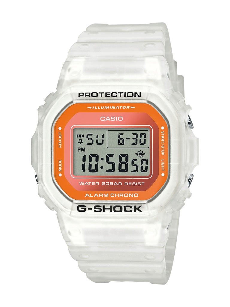 Zegarek uniseks CASIO DW-5600LS-7ER G-SHOCK biały