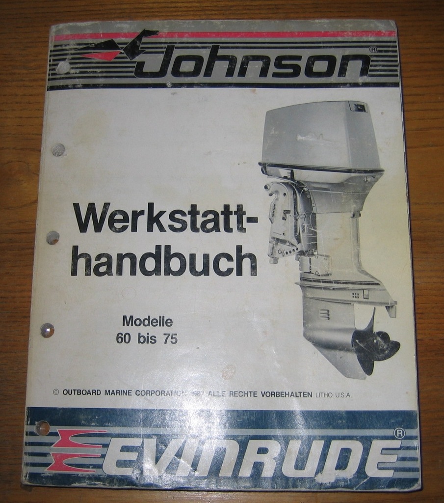 Evinrude, Johnson -Książka warsztatowa, naprawcza