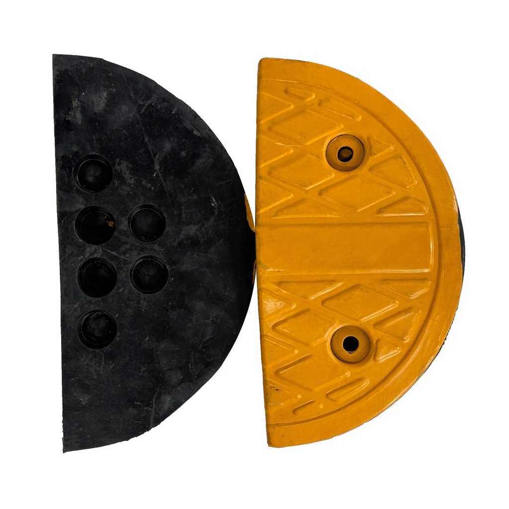 Próg drogowy podrzutowy, element końcowy 170 mm x 350 mm x 50 mm