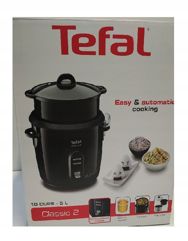 GARNEK TEFAL CLASSIC 2 RYŻOWAR MIARKA CZARNY 3 L