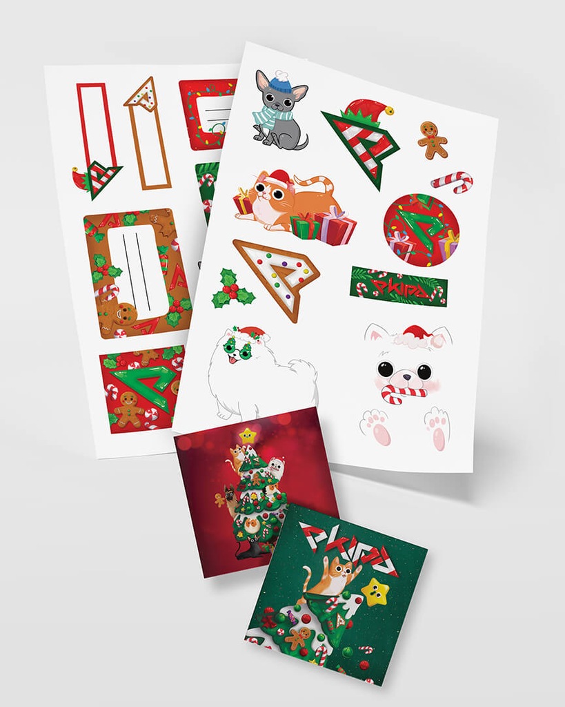 Zestaw naklejek Christmas EKIPA