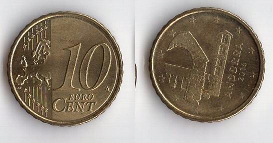 ANDORA 2014 10 EURO CENT