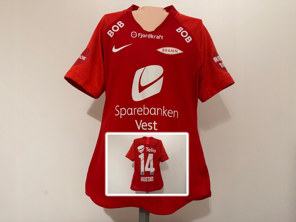 KOSZULKA SK Brann (Norwegia) 2019 home #14 Hustad Nike woman S
