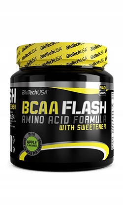 BioTech BCAA Flash Zero 360g Jabłko + GRATISY M-Z