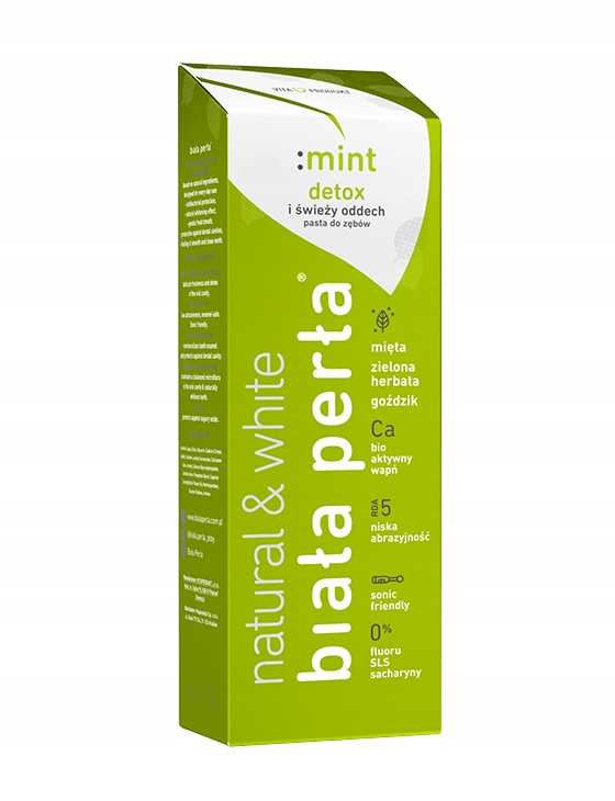 BIAŁA PERŁA NATURAL MINT wybielająca pasta do zębów, 75 ml