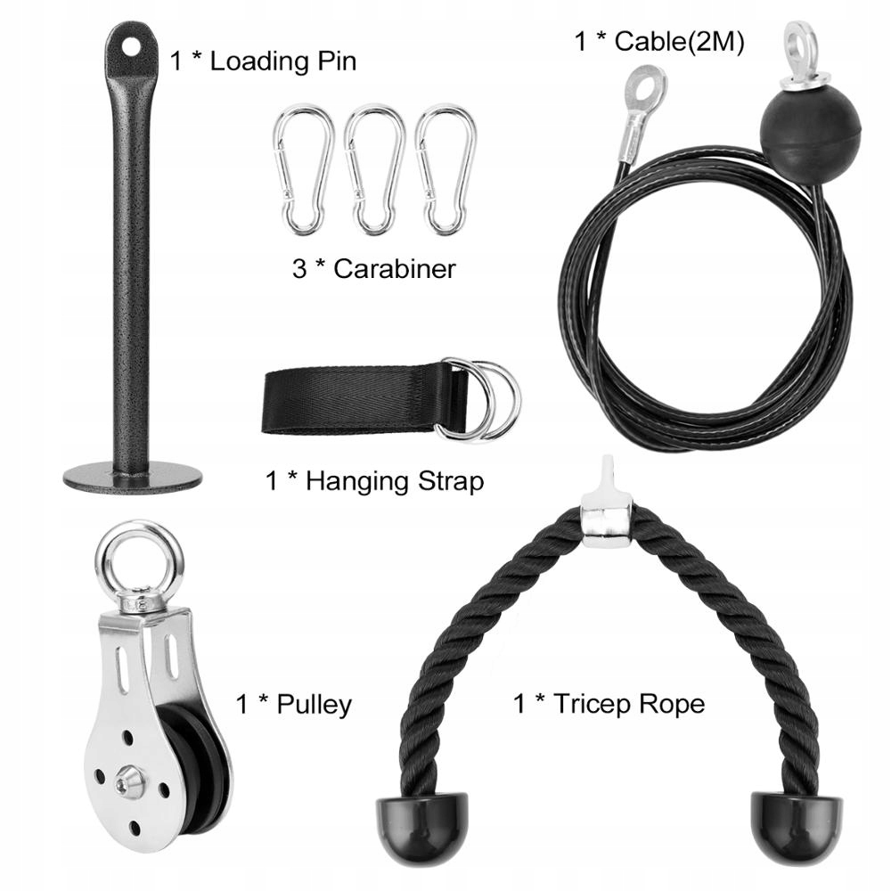 Gym Cable Machine Attachments Lat Pull Down Rope