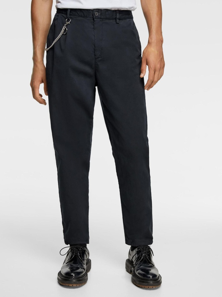 26D169 ZARA MAN__MK4 SPODNIE CHINOS ŁAŃCUSZEK__W36