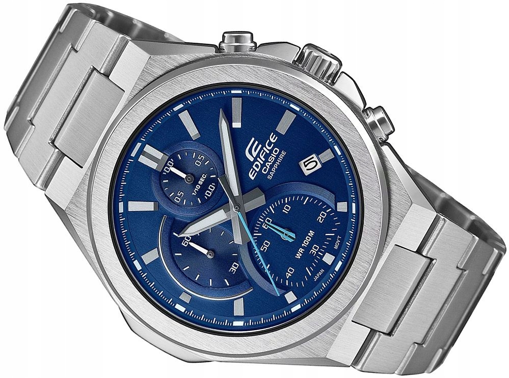 ZEGAREK MĘSKI EDIFICE EFB-700D-2A CHRONO SZAFIR GW