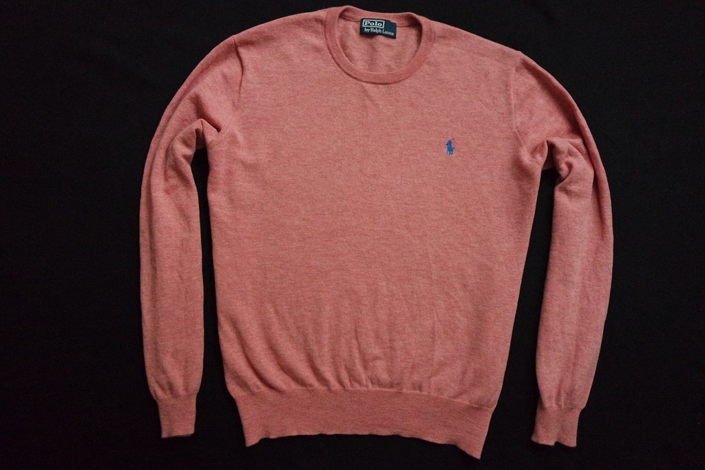 RALPH LAUREN sweter sweterek 100% WEŁNA logo____XL