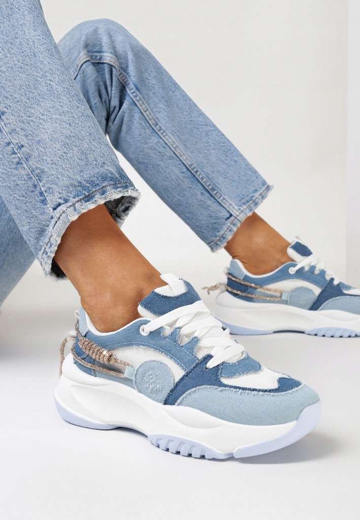 Born2Be Niebieskie Sneakersy damskie 38