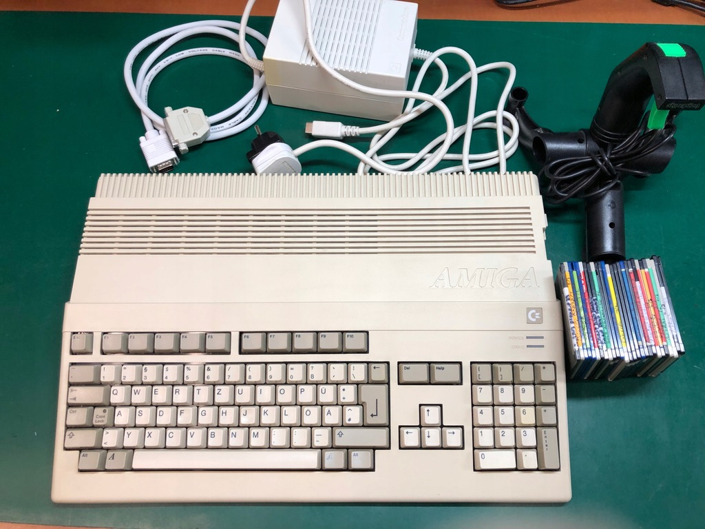 Amiga A500 zasilacz joystick gry kabel 1MB STAN!!!
