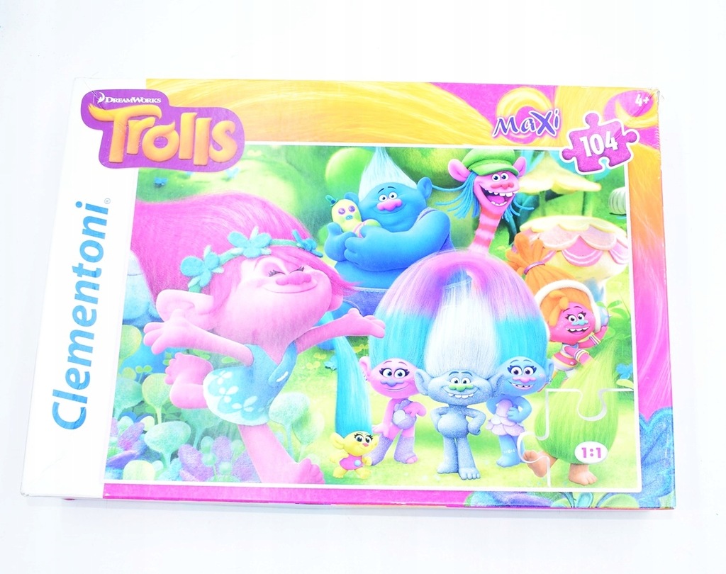 9082-21 ...CLEMENTONI DISNEY TROLLS p#s PUZZLE 104