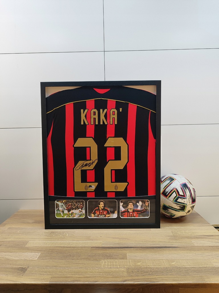 Kaka, AC Milan - koszulka z autografem w ramie od 1zł! (zag)