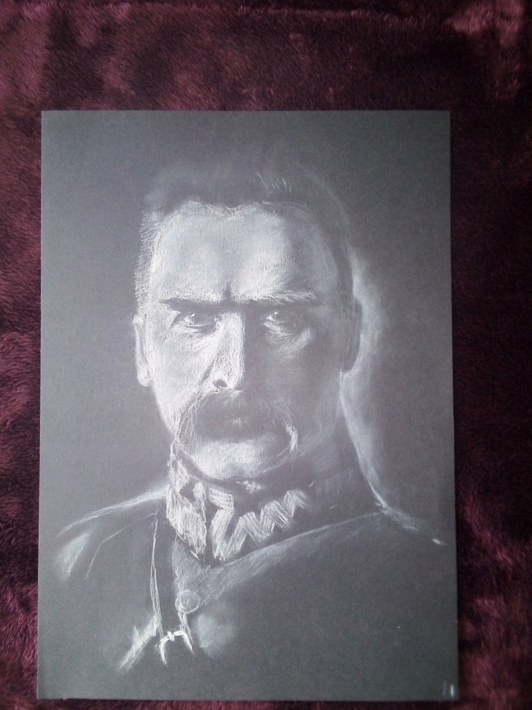 Józef Piłsudski pastel