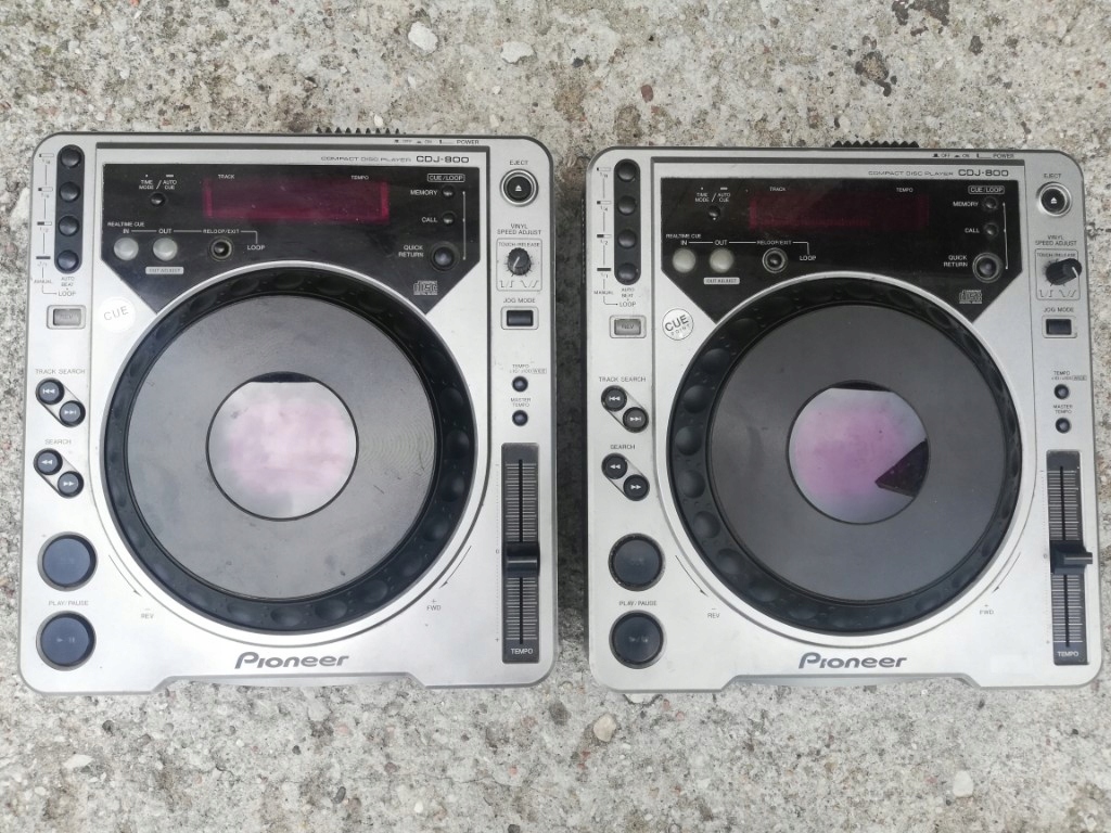 2 X Odtwarzacze Dj Pioneer Cdj 800 Mk1 Oficjalne Archiwum Allegro