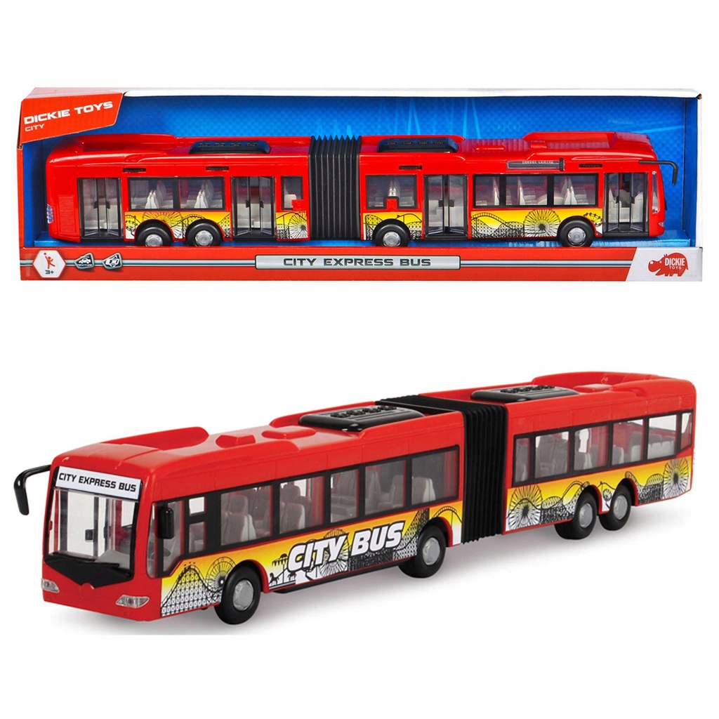 Dickie autobus city express przegubowy simba duży
