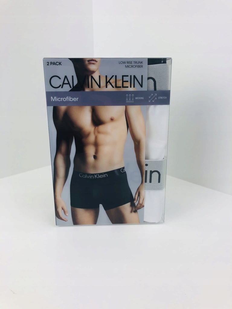 BOKSERKI MĘSKIE Calvin Klein 2 PACK LOW RISE TRUN