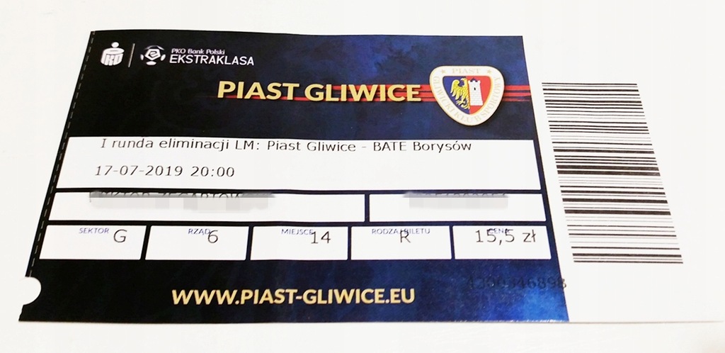 PIAST Gliwice - BATE Borysow 17.07.2019