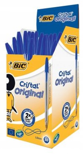 Długopis Cristal Original niebieski display 50 ...